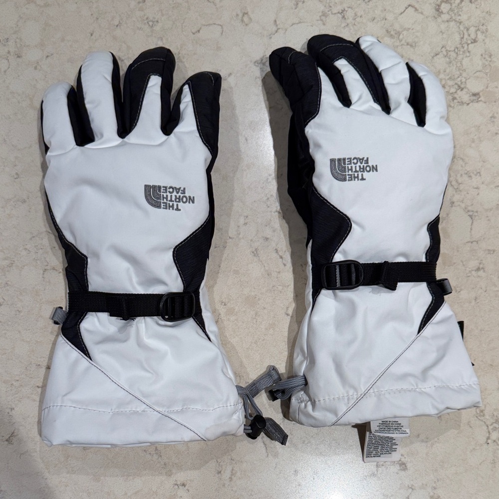 The North Face Insulated Ski Gloves – White/Black